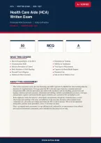 Health Care Aide HCA Written Exam Provincial Curriculum 2026&sol;2027 &ndash; Questions and Answers &vert; 100&percnt; Verified &vert; Detailed Rationales &ndash; Pass Guaranteed &ndash; A&plus; Graded