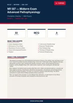 NR 507 Advanced Pathophysiology Midterm Exam Chamberlain 2026&sol;2027 &ndash; Questions and Answers &vert; 100&percnt; Verified &vert; Detailed Rationales &ndash; Pass Guaranteed &ndash; A&plus; Graded 