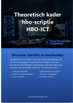 Theoretisch kader hbo-scriptie HBO-ICT &vert; Structuur&comma; checklist & voorbeelden &vert; Editie 2026