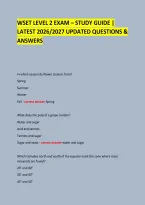 Wset Level 2 Exam &ndash; Study Guide &vert; &NewLine;Latest 2026&sol;2027 Updated Questions & Answers &NewLine; &NewLine;