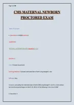CMS Maternal Newborn Proctored Exam 2025 &vert; 210 Questions with Detailed Rationales & Exam Tips &vert; Complete Study Guide&NewLine;&NewLine;
