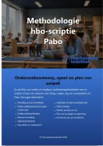 Scriptiepakket Pabo &vert; Hoofdvragen&comma; plan van aanpak&comma; theoretisch kader & methodologie &vert; Editie 2026