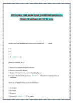Tcfp Exam Test Bank Prep Questions With 100&percnt; &NewLine;Correct Answer  Rated A&plus; 2026