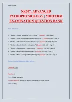 NR507 Advanced Pathophysiology Exam Review &ndash; 210 Questions with Detailed Rationales &vert; Sections 1-7 &vert; Cellular&comma; Fluid&comma; Inflammation&comma; Genetics&comma; Cardio&comma; Respiratory & Renal