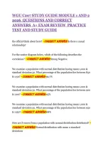 Wgu C207 Study Guide Module 1 And 2 2026  Questions And Correct Answers  A&plus; Exam Review  Practice Test And Study Guide