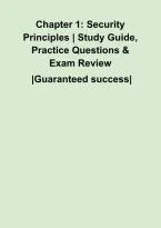 Chapter 1&colon; Security Principles &vert; Study Guide&comma; Practice Questions & Exam Review&NewLine;&NewLine;