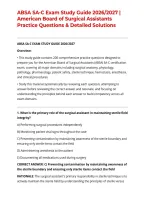 ABSA SA-C Exam Study Guide 2026&sol;2027 &vert; American Board of Surgical Assistants Practice Questions & Detailed Solutions
