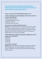 Ifsac Fire Instructor Ii Certification Preparation With &NewLine;Complete Questions And Correct Answers With Rationales &vert; &NewLine;Already Graded A&plus;&vert;&vert;Brand New Version&excl;&excl;