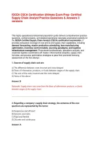 ISCEA CSCA Certification Ultimate Exam Prep&colon; Certified Supply Chain Analyst Practice Questions & Answers