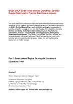 ISCEA CSCA Certification Ultimate Exam Prep&colon; Certified Supply Chain Analyst Practice Questions & Answers