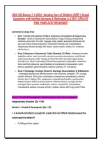 "GCU NSG 434 NURSING CARE OF CHILDREN EXAMS 1&ndash;3 &plus; FINAL EXAM ULTIMATE BUNDLE &vert; 300&plus; VERIFIED PRACTICE QUESTIONS&comma; NEXT GEN NCLEX &lpar;NGN&rpar; PEDIATRIC SCENARIOS&comma; NCLEX-RN RATIONALES & FULL EXAM BANKS &mdash; GRADED A&plus;