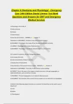 Chapter 6 &lpar;Anatomy and Physiology&rpar; - Emergency&NewLine;Care 14th Edition Daniel Limmer Test Bank&NewLine;Questions and Answers for EMT and Emergency&NewLine;Medical Services