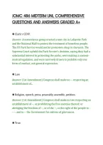 Jomc 486 Midterm Unl Comprehensive&NewLine;Questions And Answers Graded A&plus;