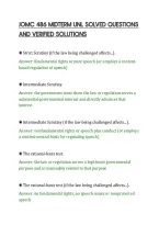 Jomc 486 Midterm Unl Solved Questions&NewLine;And Verified Solutions&NewLine;