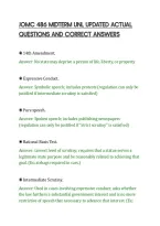 Jomc 486 Midterm Unl Updated Actual&NewLine;Questions And Correct Answers