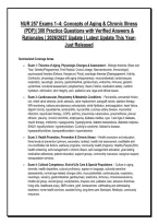 NUR 257 CONCEPTS OF AGING & CHRONIC ILLNESS EXAMS 1&ndash;4 ULTIMATE BUNDLE &vert; COMPLETE 200&plus; PRACTICE QUESTIONS&comma; GERIATRIC ASSESSMENT SCENARIOS&comma; NCLEX-RN RATIONALES & FULL MULTI-VERSION TEST BANKS &mdash; GRADED A&plus;