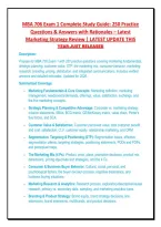 LSUS MBA 706 MARKETING MANAGEMENT EXAMS 1&comma; 2 & 3 ULTIMATE BUNDLE &vert; 100&percnt; VERIFIED PRACTICE QUESTIONS&comma; MARKETING STRATEGY CASE STUDIES&comma; STEP-BY-STEP RATIONALES & FULL MULTI-VERSION EXAM BANKS &mdash; GRADED A&plus;