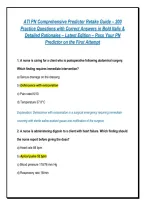 "ATI PN COMPREHENSIVE PREDICTOR RETAKE ULTIMATE BUNDLE &vert; ALL RETAKE FORM VERSIONS &lpar;FORMS A&comma; B&comma; C&rpar;&comma; NEXT GEN NCLEX &lpar;NGN&rpar; CASE STUDIES&comma; SCREENSHOT PRACTICE BANKS & DETAILED RATIONALES &mdash; GRADED A&plus;