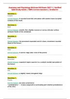 Anatomy Chapter 25 &lpar;Urinary System&rpar; Test 2027 Bank &vert;&NewLine;Verified Questions and Answers Study Pack A&plus; Guaranteed