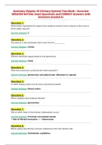 Anatomy Chapter 25 &lpar;Urinary System&rpar; Test 2027 Bank &vert;&NewLine;Updated Questions and Answers Review with A&plus; Solutions