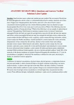 ANATOMY MCGRAW HILL Questions and Answers Verified&NewLine;Solutions Latest Update