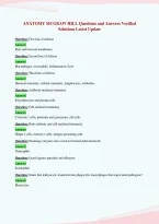 ANATOMY MCGRAW HILL Questions and Answers Verified&NewLine;Solutions Latest Update