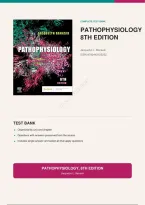 Test Bank for Pathophysiology&comma; 8th Edition Jacquelyn L&period; Banasik &vert; Complete Chapters