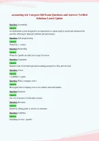 accounting test 1 mcgraw hill Exam Questions and Answers Verified&NewLine;Solutions Latest Update&NewLine;