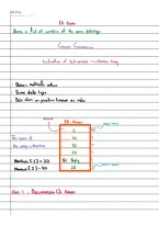 Class notes Computer science  