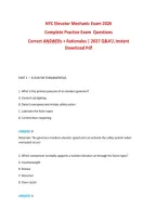 NYC Elevator Mechanic Exam 2026 &ndash; Practice Questions & Rationales