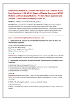 NR509 Week 4 Midterm Exam Due 29th March 2026 Complete Actual &NewLine;Exam Questions 1- 100 NR-509 Advanced Physical Assessment NR 509 &NewLine;Midterm and Finals Examplify Online Proctored Exam Questions and &NewLine;Answers &vert; 100&percnt; Pass Guaranteed &vert; Graded A&plus;