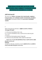 AHIP 2027 Medicare Certification Final Exam &vert; Comprehensive Practice Questions&comma; Answers & Rationales &vert; Latest Exam Preparation