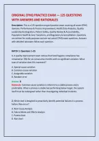 Original Cphq Practice Exam &mdash; 125 Questions &NewLine;With Answers And Rationales