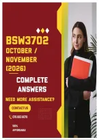 Bsw3702 October&sol;November 2026 - Complete Answers