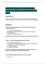 AHIP 2027 Module 4 Practice Exam &vert; Communications and Marketing Rules &vert; Comprehensive Questions & Answers
