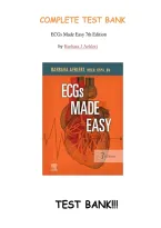 Test Bank for ECGs Made Easy&comma; 7th Edition by Barbara J&period; Aehlert &ndash; All Chapters 1&ndash;10 &lpar;Complete Verified Test Bank&rpar;