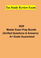 Tax Study Review Exam Guide 2026 &vert; Taxation Practice Questions&comma; Income&comma; Deductions & Exam Review