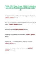 NACC - PSW Exam Newest 2026&sol;2027 Questions &NewLine;and Correct Detailed Answers Already Graded &NewLine;A&plus; 