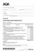 AQA A Level Further Mathematics Papers 1&sol;2&sol;3 Mechanics AND Discrete WITH ALL Mark Schemes 2026