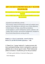 Advanced Pathophysiology &mdash; Cellular Injury&comma; Mechanisms of Disease&comma; and Fluid&sol;Electrolyte Imbalances &mdash; Comprehensive Case Studies&comma; Practice Quizzes & Rationales