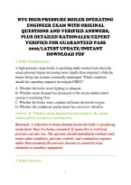 Nyc High-Pressure Boiler Operating &NewLine;Engineer Exam With Original &NewLine;Questions And Verified Answers&comma; &NewLine;Plus Detailed Rationales&sol;Expert &NewLine;Verified For Guaranteed Pass &NewLine;2026&sol;Latest Update&sol;Instant &NewLine;Download Pdf 