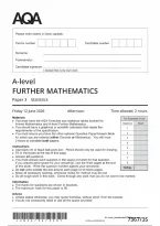 AQA A Level Further Mathematics Papers 1&sol;2&sol;3 Statistics AND Discrete WITH ALL Mark Schemes 2026