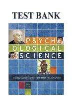 Test Bank For Psychological Science&comma; 5Th Edition&comma; Michael Gazzaniga&comma;  Diane Halpern  