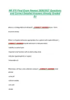 NR 570 Final Exam Newest 2026&sol;2027 Questions &NewLine;and Correct Detailed Answers Already Graded &NewLine;A&plus; 