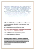 New York Commercial Pesticide Applicator Category 7A Structural And Rodent Control Certification Latest Exam Actual 2026 &sol;2027 High Yield  Practice Questions And Study Guide Accurate Exam Complete Approved Questions And Correct Detailed Answers With Ratio