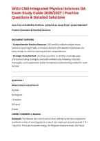 WGU C165 Integrated Physical Sciences OA Exam Study Guide 2026&sol;2027 &vert; Practice Questions & Detailed Solutions