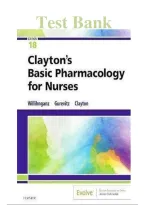 Test Bank Clayton's Basic Pharmacology for Nurses 18th Edition by Michelle J&period; Willihnganz&comma; Samuel L&period; Gurevitz&vert;&vert;ISBN NO&colon;10&comma;0323550614&vert;&vert;ISBN NO&colon;13&comma;978-0323550611&vert;&vert;All Chapters&vert;&vert;Complete Guide A&plus;