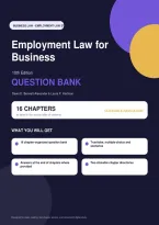 Employment Law for Business 10th Edition Test Bank &vert; Bennett-Alexander &vert; &lpar;All 16 Chapters Included&rpar;
