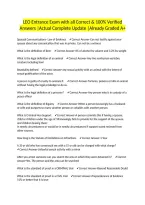 LEO Entrance Exam with all Correct & 100&percnt; Verified Answers &vert;Actual Complete Update &vert;Already Graded A&plus;