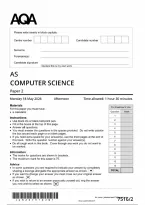 AQA A-Level AND AS Level Computer Science Papers 1 and 2 2026